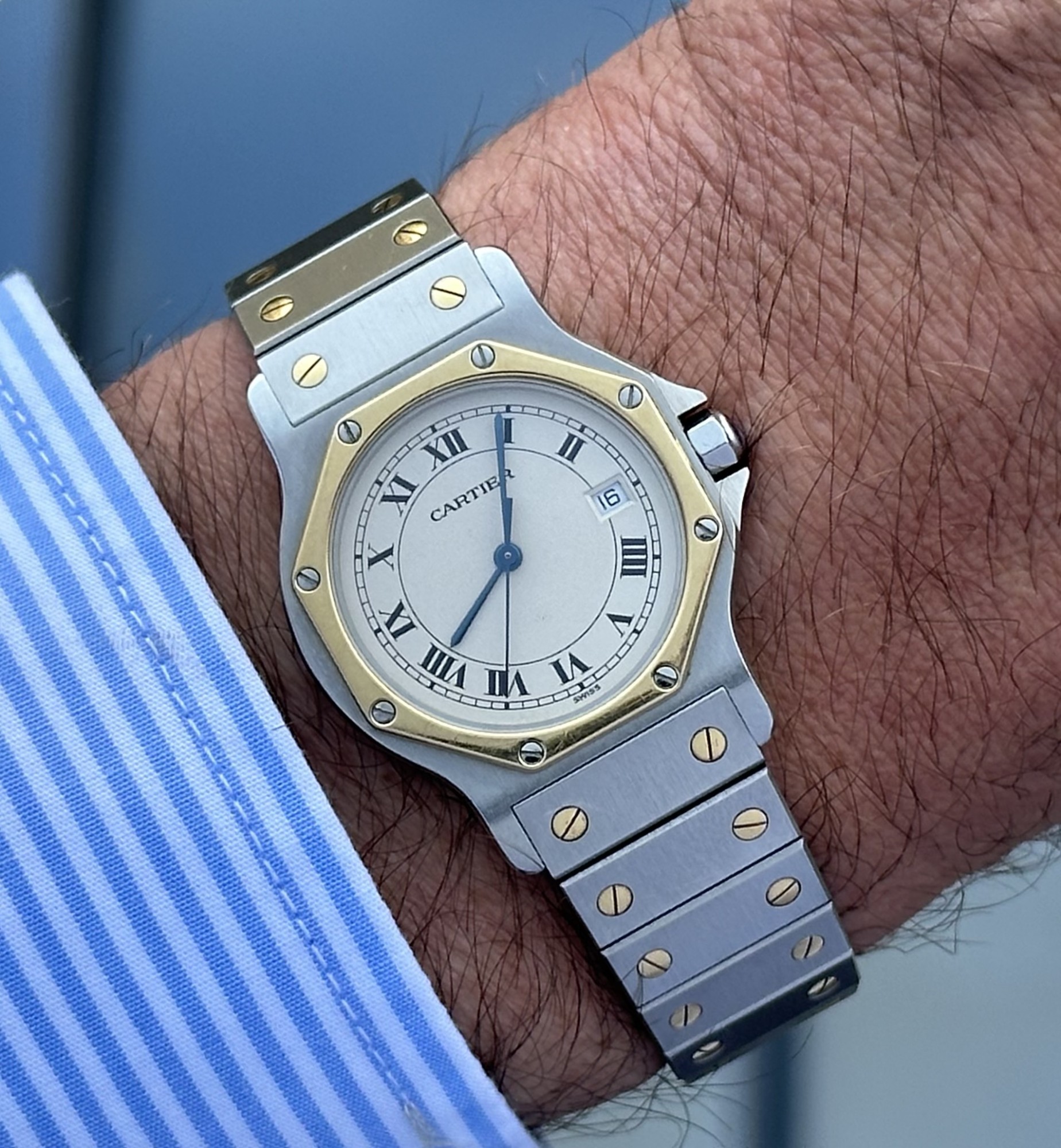 Cartier Santos Octagon | One wrist One Watch | Vintage watches 